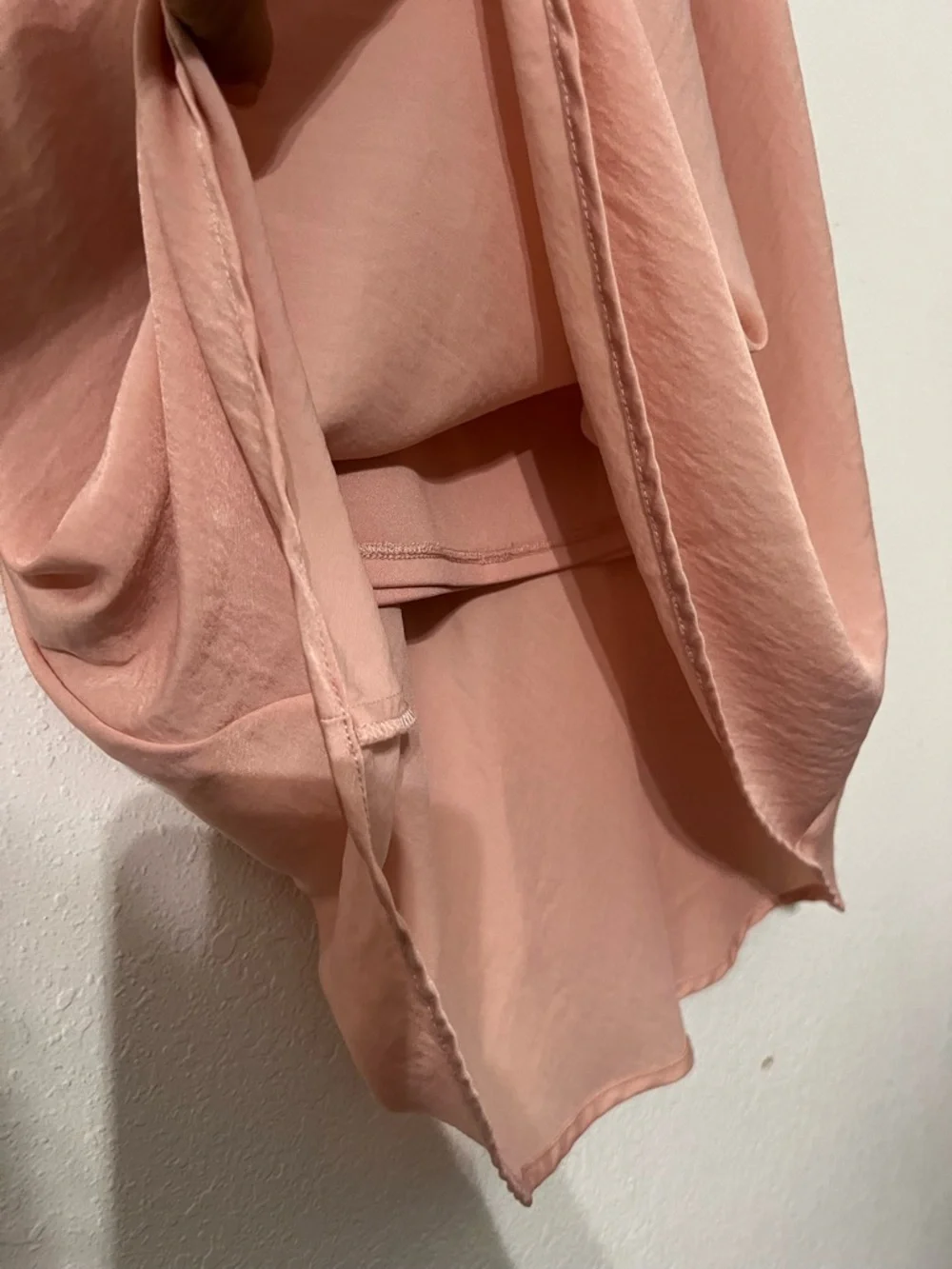 ADAY Dusty Rose Satin Midi Skirt